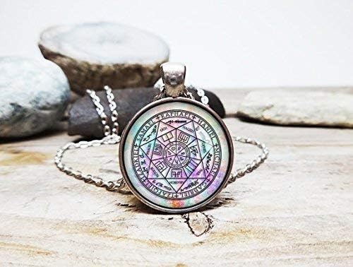 Seven Arch Angels Pendant Protection Amulet Archangel Michael Necklace Angel Jewelry Necklace