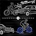 TIPEYE LED Bike Wheel Lights (2 Pack) IP65 Waterproof with Batteries Included Easy to Install Burning Man Bike Spoke Decorations Visible from All Angles for Ultimate Safety and Kids