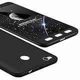 XiaoMi RedMi 4X Case, Ranyi [Full Body 3 in 1 Series] [Slim & Thin Fit Tightly] [360 Degree Protection] Premium Hybrid Bumper 3 in 1 Electroplated Hard Case for XiaoMi RedMi 4X (2017), black
