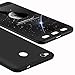 XiaoMi RedMi 4X Case, Ranyi [Full Body 3 in 1 Series] [Slim & Thin Fit Tightly] [360 Degree Protection] Premium Hybrid Bumper 3 in 1 Electroplated Hard Case for XiaoMi RedMi 4X (2017), black