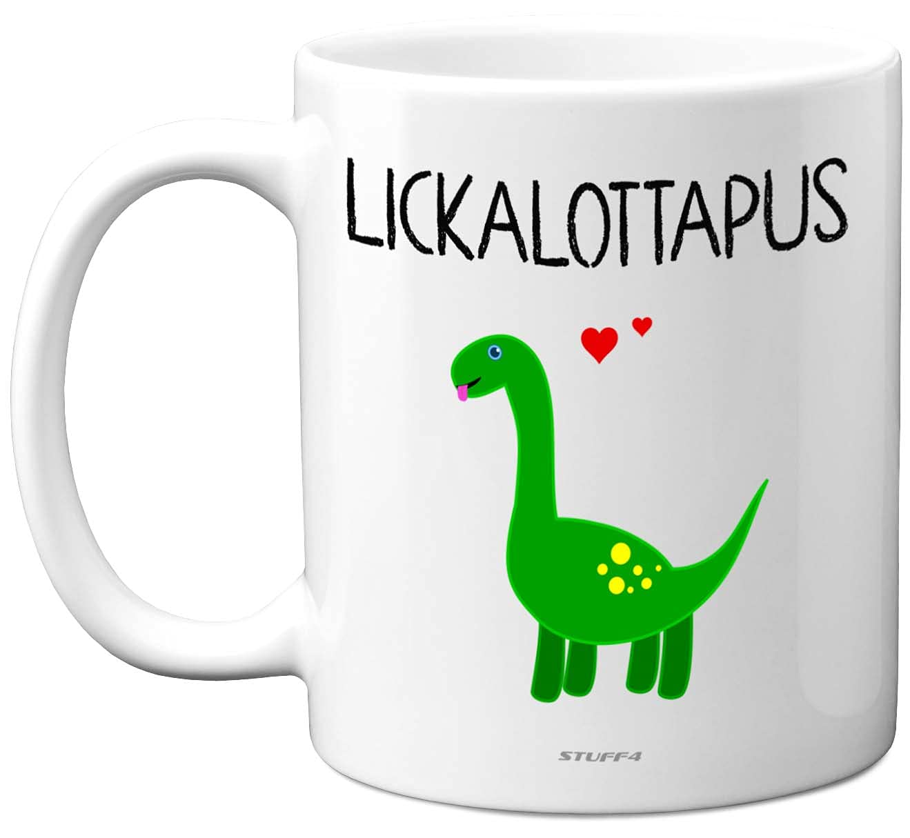 Stuff4 Lesbian Gifts for Girlfriend - Lickalottapus Dinosaur Mug - Anniversary Mug Birthday Gift for Her, Valentines LGBT Gay Lesbian Gifts Adults 11oz Ceramic Dishwasher Safe Premium