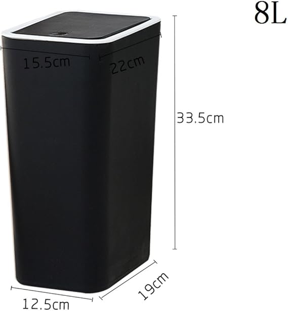 Skinny Trash Can,Bathroom Small Garbage Can Narrow Spaces