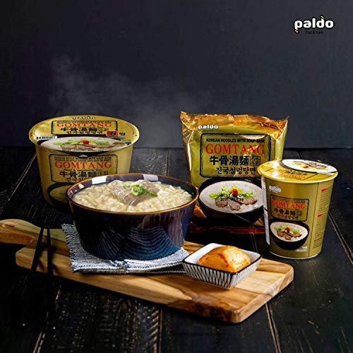 Paldo Fun & Yum Gomtang Ramen Mild Instant Noodles with Soup, Pack of 5