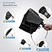 Bodyguard Inverted Windproof Umbrella with Teflon Coating, 10 Ribs Auto Open and Close Travel Umbrella, Portable Reverse Umbrellas with Leather Cover