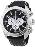 Festina Men's Crono F16489/9 Black Leather Analog Quartz Watch with Black Dial