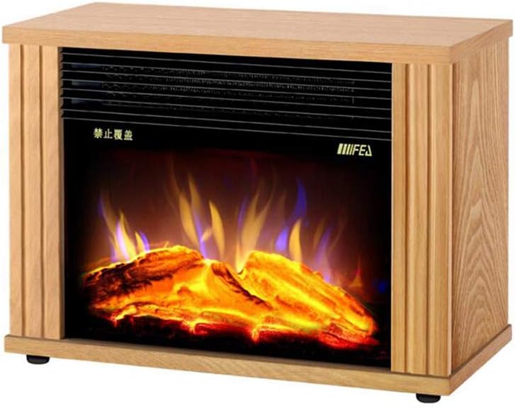 XUERUI Electric Heaters 1800W Freestanding Fires Fireplace Portable Stove Real Flame Effect Living Room Bedroom