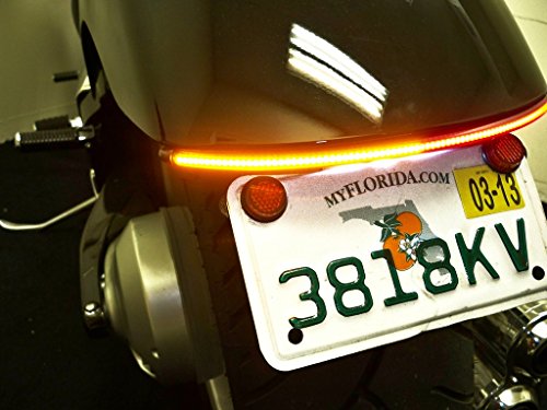 Honda VT750 Spirit/Phantom Fender Eliminator Integrated LED Taillight Kit with Tag Light and Bracket - Brake and Turn Signals - Clear Lens