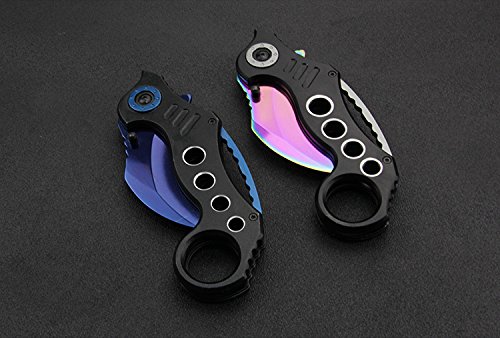 ALBATROSS EDC Cool Spring Assisted Folding Pocket Knives Tactical Sharp Raptor Claw Knife(Blue)