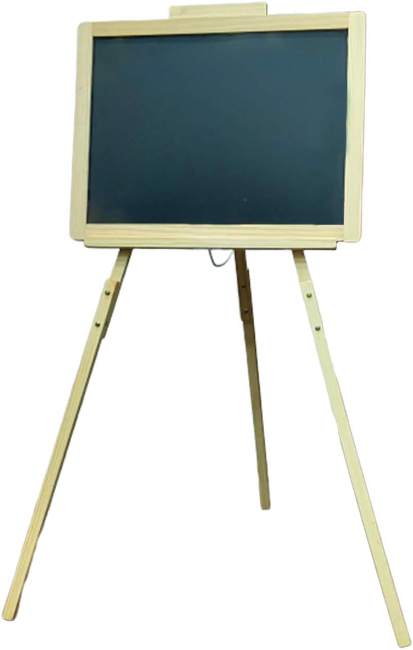 Kids Mandi 2 in 1 Wooden Stand Up Easel |Double-Sided White Marker Board & Chalkboard Dry Easel for Writing, Paining, Drawing | Suitable for Kids, Boys, Girls, Toddlers