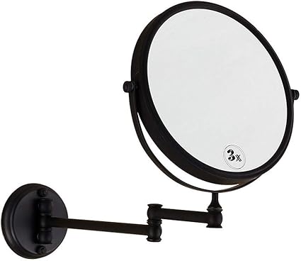 LNDDP Wandspiegel für Badezimmer, Schminkspiegel mit 1X/3X-Vergrößerung