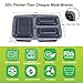 Meal Prep Containers 3 Compartment [20 Pack], w/Bonus Lunch Bag, BPA Free, Freezer, Microwave, Upper Dishwasher Safe, Reusable Bento Boxes, Lunch Boxes, Lunch Containers(32 oz)