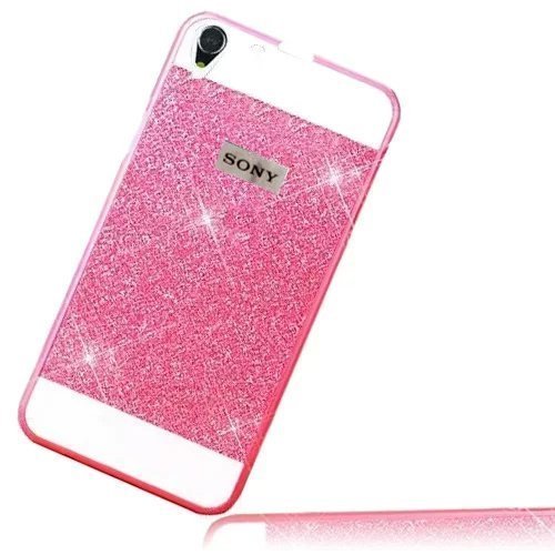 Sunroyal Sony Xperia Z1 / L39h - Luxury Hybrid Beautiful Bling Crystal Rhinestone With Silver Sparkle Glitter Hard Protective PC Plastic Diamond Case(Five Colors)