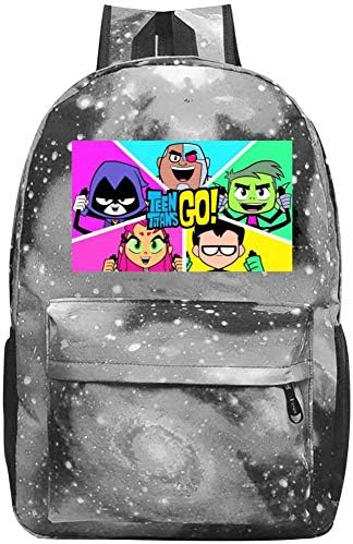 Jovenes-titanes Go Backpack Starrysky Shoulder Pack Bag Daypack Bookbag Men Women