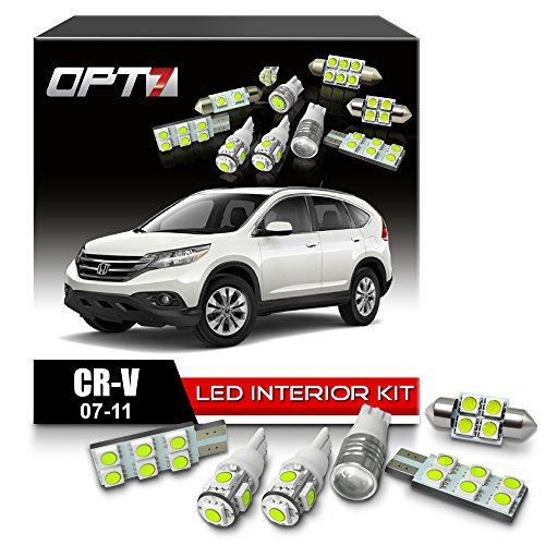 Buy OPT7 8pc Interior LED Replacement Light Bulbs Package Set kit for