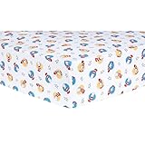 Trend Lab Dr. Seuss Cat in The Hat Fitted Crib Sheet, Red/Blue/Yellow