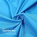 CAMTOA Travel Camping Sheet, Envelope Antimicrobial Soft Sleeping bag Liner - Compact Sleep Sheet with Lightweight Carry Bag for Travel,Youth Hostels, Picnic, Planes, Trains etc. Sky Blue