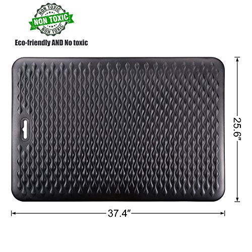 image for HollyHOME Anti-Fatigue Mat with Handle Non-Slip Standing Massage Mat K