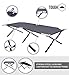 Tough Outdoors Evergreen Camping Cot XL - Cots for Sleeping - Foldable Camping Beds for Adults - XL 2 Person Portable Folding Bed - 300 lbs (136 kg) Capacity - 83” x 32” (211 x 81 cm) - Dark Gray