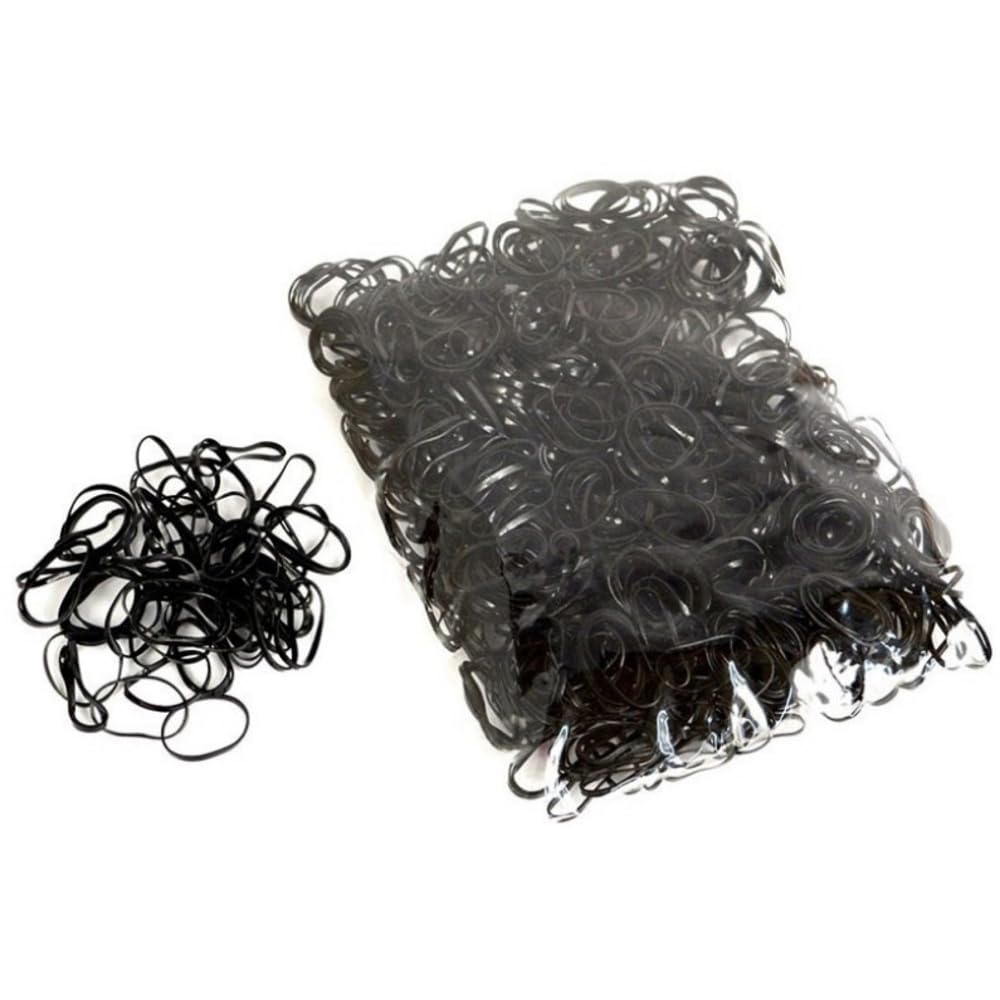 Elastic Hair Bands 1000pcs,Black Mini Rubber Bands,Soft Mini Hair Elastics Ties Bands, Mini Braided Hair Bands For Women Hairstyle