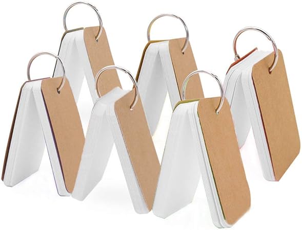 Amazon Atpwonz 単語帳 単語カード 50枚 6冊300枚 暗記カード 暗記効率アップ カードリングとじ 英語 漢字 試験 検定 単語帳 単語カード 文房具 オフィス用品