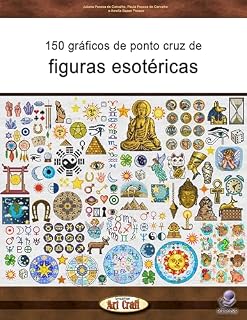 Livro 150 gráficos de ponto cruz de figuras esotéricas (Gráficos para bordados)