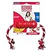 KONG Dental with Rope- for Dog Dental Care - Stuffable Chew Toy - Provides Chewing Outlet & Satisfies Instinctual Needs - Cleans Teeth & Gums - Made with Durable Natural Rubber - for Medium Dogs