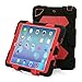 iPad Mini 4 Case, Aceguarder New Design iPad Mini 4 Case Rainproof Dirtproof Shockproof Cover Case With Stand Super Protection for iPad Mini 4 (Black-Red)