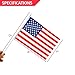 Anley US National United States Mini Flag 12 Pack - Hand Held Small Miniature American Flags on Stick - Fade Resistant & Vivid Colors - 5x8 Inch with Solid Pole & Spear Top