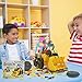Lydaz Kids Fort Building Kit Birthday Gifts Toys for 5 6 7 12 Years Old Boy & Girls, 99PCS Construction STEM Toys, Castles Tunnels Play Tent Educational Learning Halloween Toys for Indoor & Outdoor