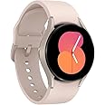 SAMSUNG Galaxy Watch 5 40mm Bluetooth Smartwatch w/Body, Health, Fitness and Sleep Tracker, Sapphire Crystal Glass, Enhanced GPS Tracking, US Version, Pink Gold Bezel w/Pink Band (Renewed)