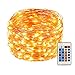 Weico LED String Lights 99ft 300 LEDs Dimmable with Remote Control, Copper Wire Starry Lights for DIY Bedroom, Patio, Garden, Gate, Yard, Party, Wedding (Warm White)