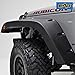 EAG 07-18 Jeep Wrangler JK Front + Rear Fender Flares Wheel Cover Pocket Rivet Style