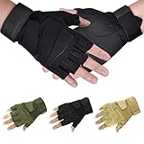 Mrsight Gloves Military Half-Finger Fingerless Tactical Airsoft Hunting Riding Cycling Gloves