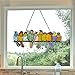 River of Goods Birds on a Wire Stained Glass Panel - 24.25” L x 9.5