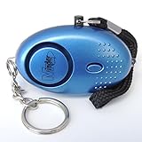 Metallic Blue Mini Minder Loud Personal Staff Panic Rape Attack Safety Security Alarm with Flashlight 140db - Secured by Design Approved (UK Police Preferred Specification)