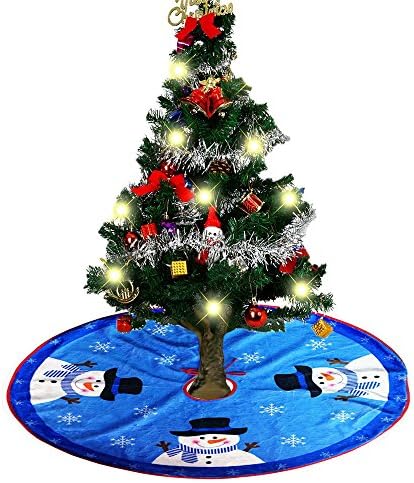 31.5 Inch Christmas Tree Skirts Holiday Tree Ornaments Plush Tree Skirt Decoration for Christmas Decoration New Year Party Supply