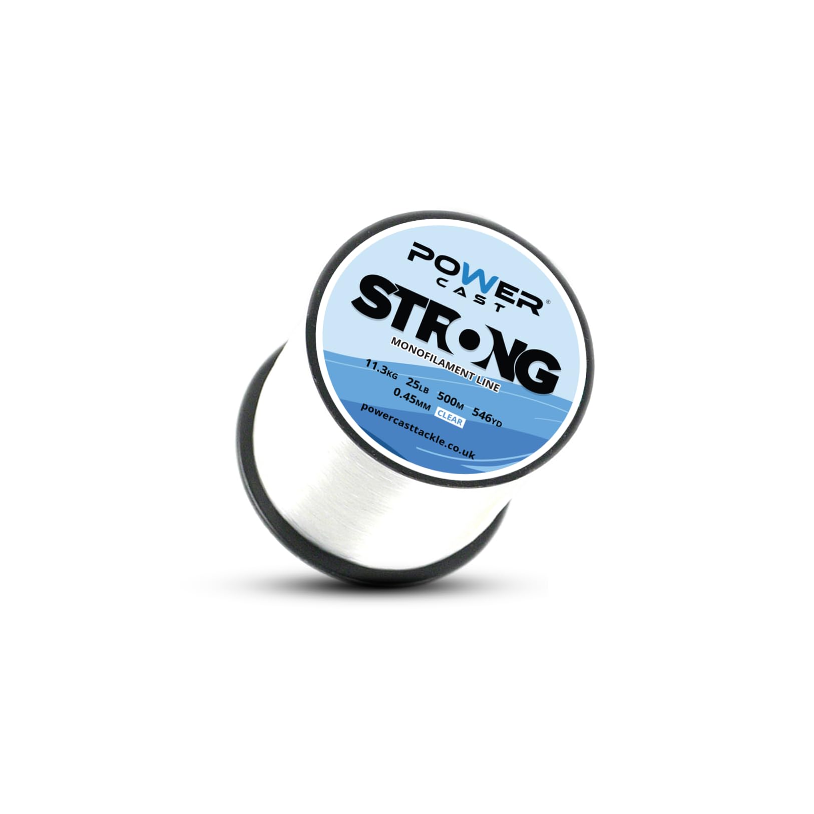 Strong Monofilament Fishing Line (Clear, 11.3kg/25lb - 500m/546yd- 0.45mm)