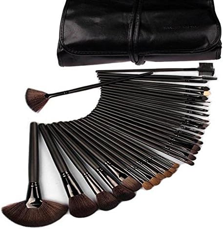 Makeup Brush Set,Facelink 32 Pieces Professional Makeup Brushes Set-Cosmetic Foundation Blending Blush,Eyeliner Face Powder Makeup Brush Kit with Pouch Bag, Black