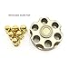 Metal Revoler Spinner Bullet Fidget, KINUT Solid Brass Metal Toy Gunner Cap