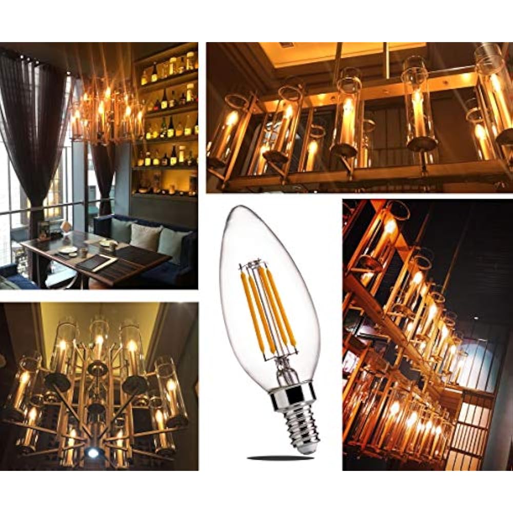B11 E12 LED Candelabra Base Bulbs 60W Equivalent 4.5W Dimmable Candle Light Of eBay