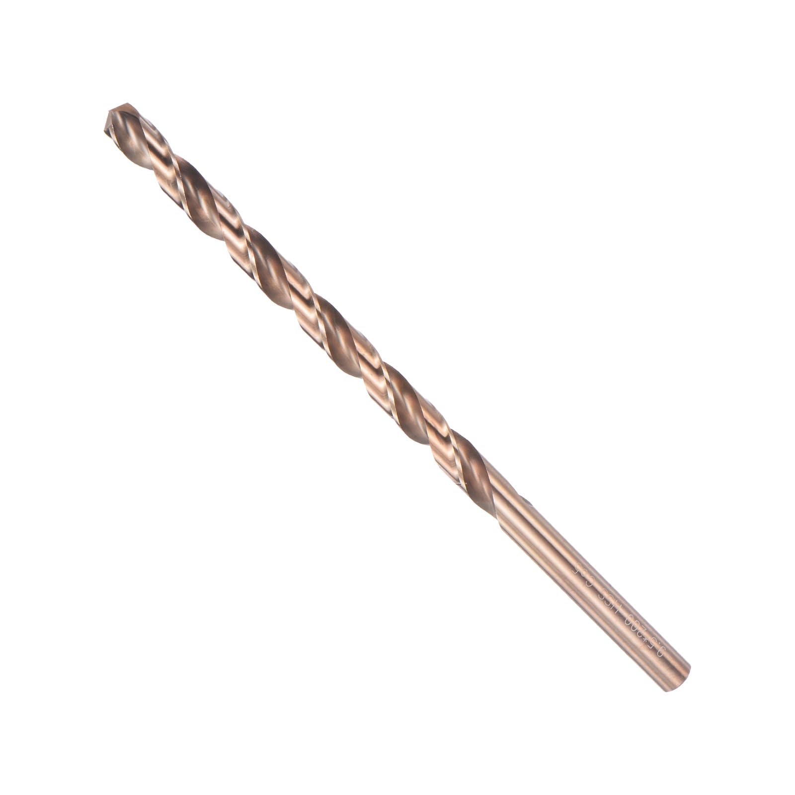 CoCud Cobalt Twist Drill Bits, 9.5mm Cutting Diameter 0.37" Shank 7.87" Length, M35 High-Speed Steel Jobber Drill Bit Set (Applications: for Metal Wood Plastic), 1-Pieces