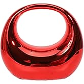 GSYPS Acrylic Evening Clutch Purse Top-handle Moon Hobo Bag, Elegant Marble Handbag for Wedding Cocktail Party