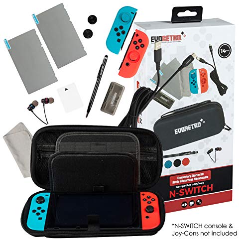 Starter Kit Accessories 14 pcs – Complete Bundle Set for Nintendo Switch Case Gaming Console