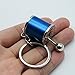 Waterwood Creative Auto Part Model Gear Box Shifter Keychain Key chain Ring-Silver&Blue