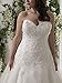 WeddingDazzle Applique Wedding Bridal Long Plus Size Wedding Dresses for Bride