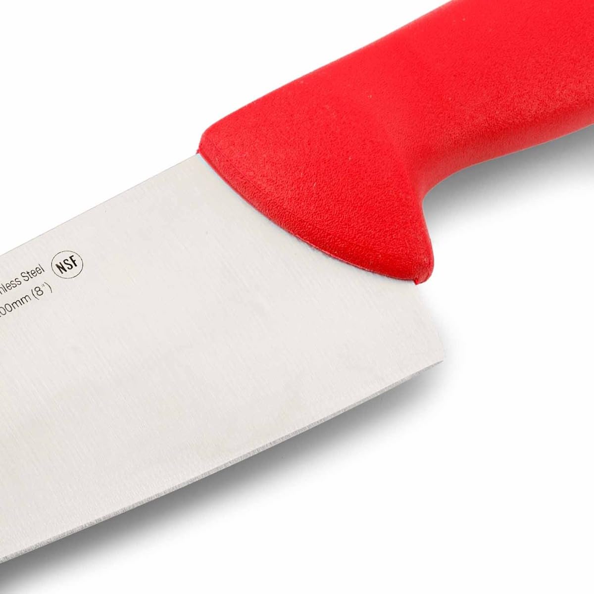 Arcos Fleischermesser Breite Klinge Edelstahl NITRUM 200 mm, Präziser Schnitt, Langlebig, Roter Polypropylen-Griff, Serie 2900, Ideal für Fleisch 4