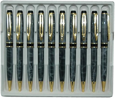 WTM Metal Ballpoint Pen In Marble Grey (10 pc in a tray )