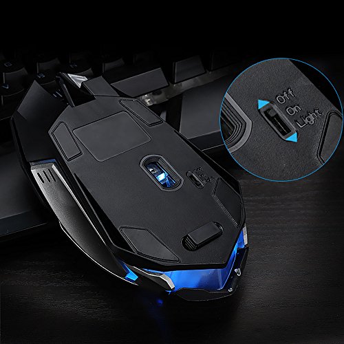 Boofab Rechargeable X7 Gaming Mouse Wireless [7200 DPI] [Programmable] [Breathing Light] Ergonomic Game Computer Mice RGB Gamer Desktop Laptop PC Gaming Mouse for Windows - Thumbnail 6