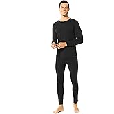 VHOUHOU Thermal Underwear for Men Long Johns, Base Layer Mens Thermals with Fleece Lined Cold Weather Top and Bottom Set