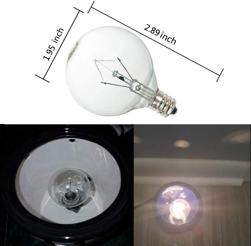 RunParts 25 Watt Wax Melt Warmer Light Bulb for FullSize Scentsy